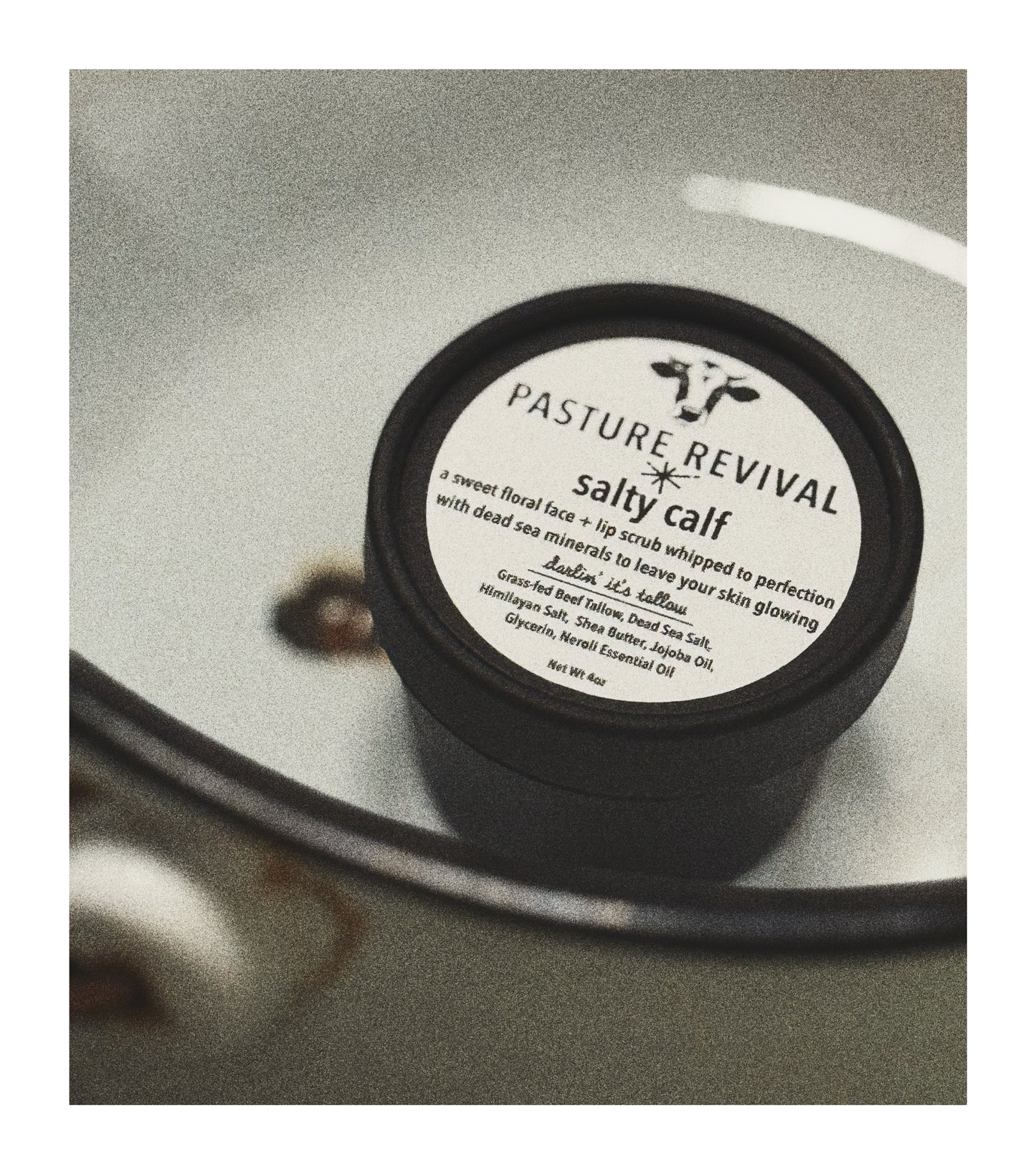 salty calf (face + lip scrub)