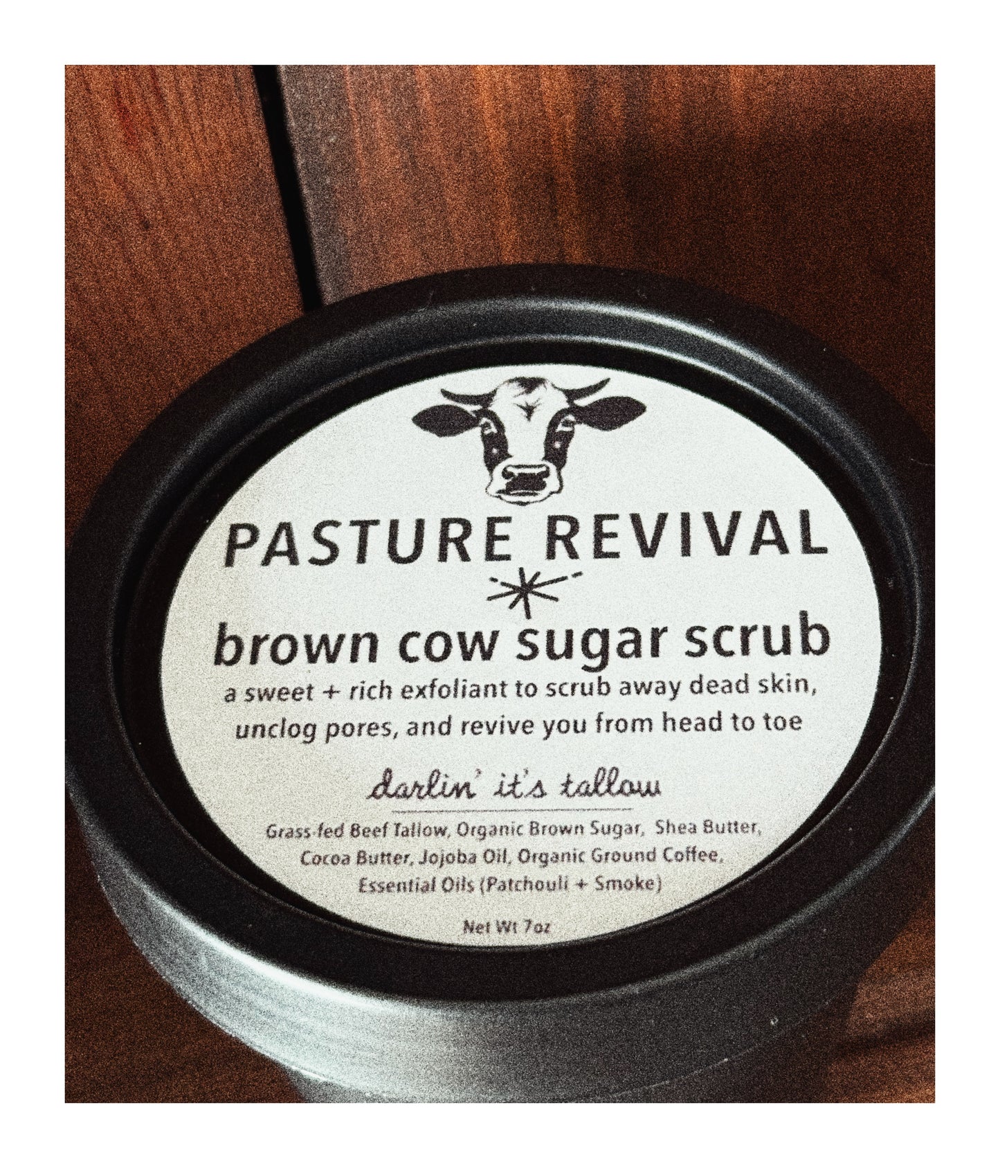 brown cow sugar scrub