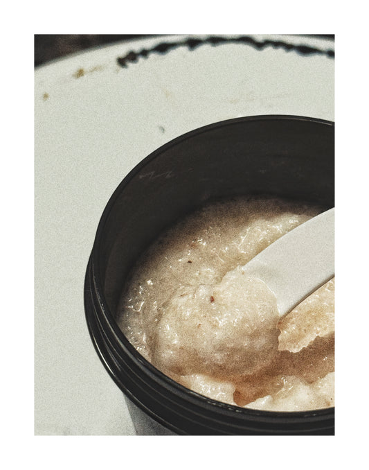 salty calf (face + lip scrub)
